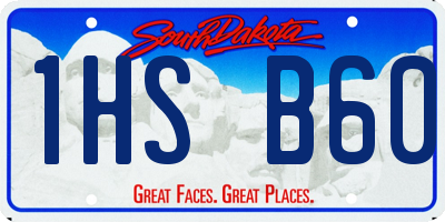 SD license plate 1HSB60