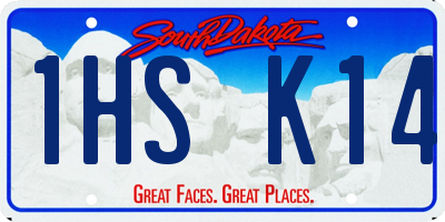 SD license plate 1HSK14