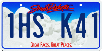 SD license plate 1HSK41