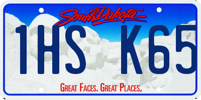 SD license plate 1HSK65