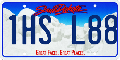 SD license plate 1HSL88