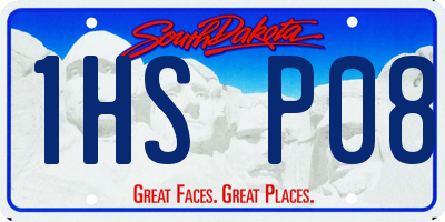 SD license plate 1HSP08