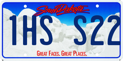 SD license plate 1HSS22