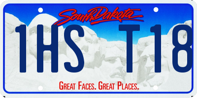 SD license plate 1HST18