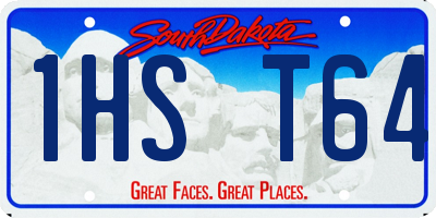 SD license plate 1HST64