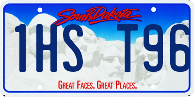 SD license plate 1HST96