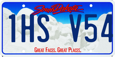 SD license plate 1HSV54