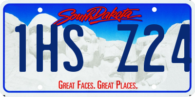 SD license plate 1HSZ24