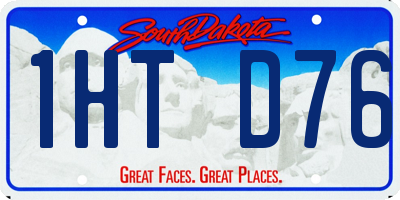 SD license plate 1HTD76