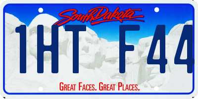 SD license plate 1HTF44