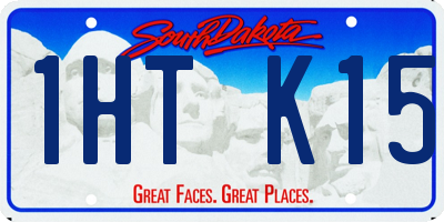 SD license plate 1HTK15