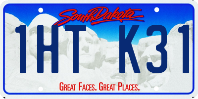 SD license plate 1HTK31
