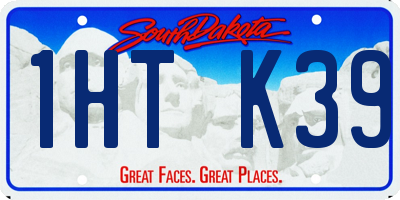 SD license plate 1HTK39