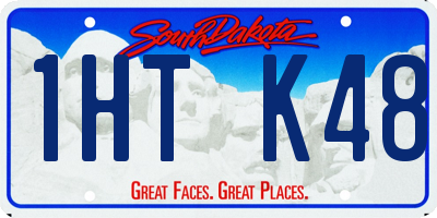 SD license plate 1HTK48