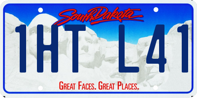 SD license plate 1HTL41