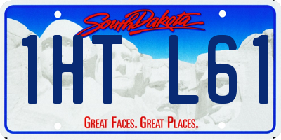 SD license plate 1HTL61