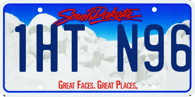 SD license plate 1HTN96