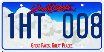 SD license plate 1HTO08