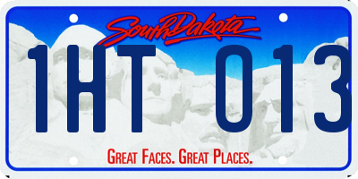 SD license plate 1HTO13