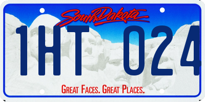 SD license plate 1HTO24