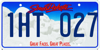 SD license plate 1HTO27