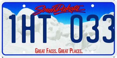 SD license plate 1HTO33