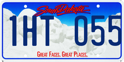 SD license plate 1HTO55