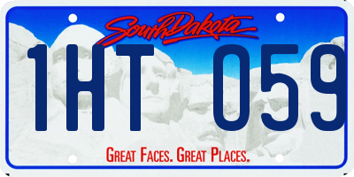 SD license plate 1HTO59