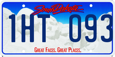 SD license plate 1HTO93