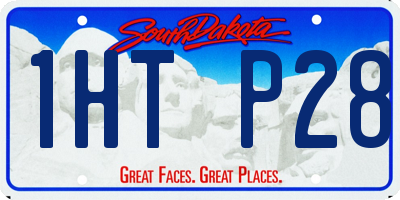 SD license plate 1HTP28