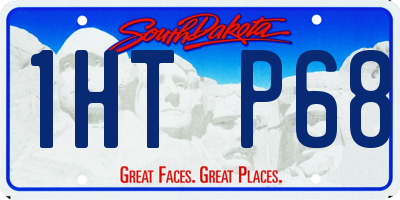 SD license plate 1HTP68