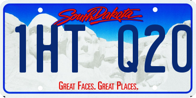 SD license plate 1HTQ20