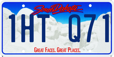 SD license plate 1HTQ71