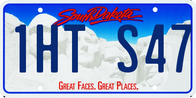 SD license plate 1HTS47