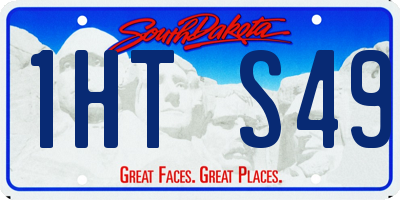 SD license plate 1HTS49