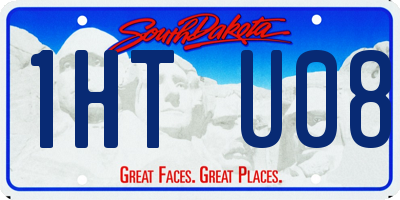 SD license plate 1HTU08