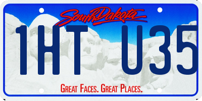 SD license plate 1HTU35