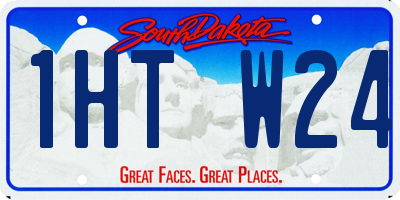 SD license plate 1HTW24