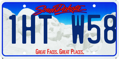 SD license plate 1HTW58
