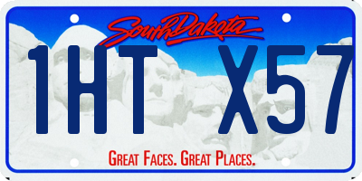 SD license plate 1HTX57