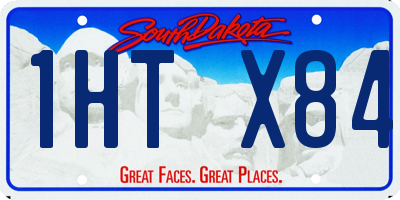 SD license plate 1HTX84
