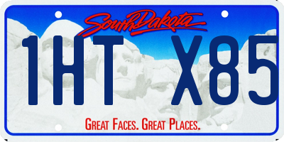 SD license plate 1HTX85