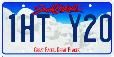 SD license plate 1HTY20