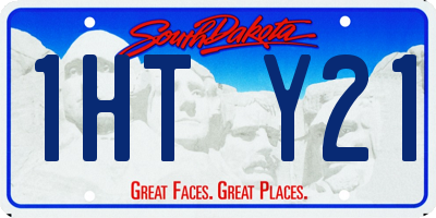 SD license plate 1HTY21