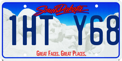 SD license plate 1HTY68
