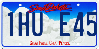 SD license plate 1HUE45