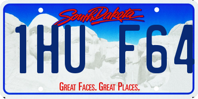 SD license plate 1HUF64