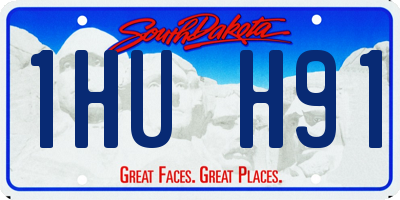 SD license plate 1HUH91