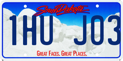 SD license plate 1HUJ03