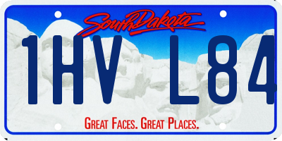 SD license plate 1HVL84